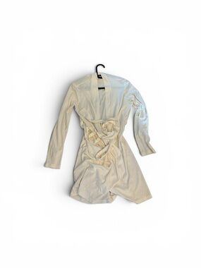 Cosabella Cream Long Sleeve Wrap Robe